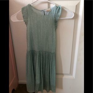Zara Girls Teal Shimmer Dress